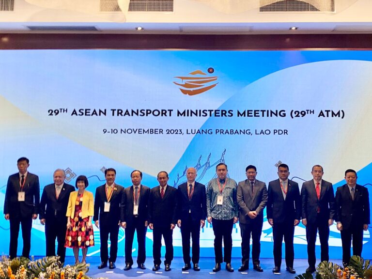 Mesyuarat Menteri-Menteri Pengangkutan ASEAN kali ke-29 (ATM ke-29) dan Mesyuarat-Mesyuarat Bersama Rakan-Rakan Dialog 9 – 10 November 2023 di Luang Prabang, Lao PDR