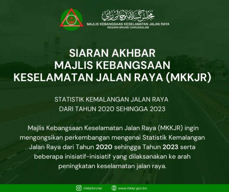 Siaran Akhbar: Statistik Kemalangan Keselamatan Jalan Raya dari tahun 2020 sehingga 2023