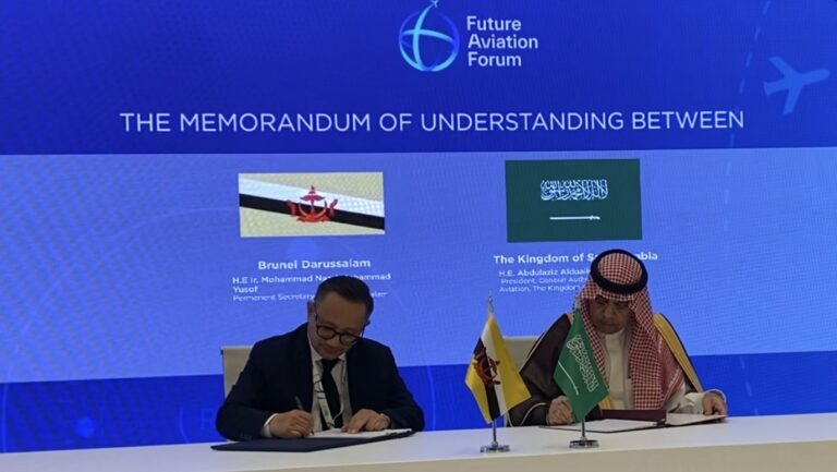 Ministry of Transport and Infocommunications (MTIC) attends the Third Edition of Future Aviation Forum (FAF2024) and signed a new Memorandum of Understanding (MOU) between the Aeronautical Authorities of Brunei Darussalam and the Kingdom of Saudi Arabia